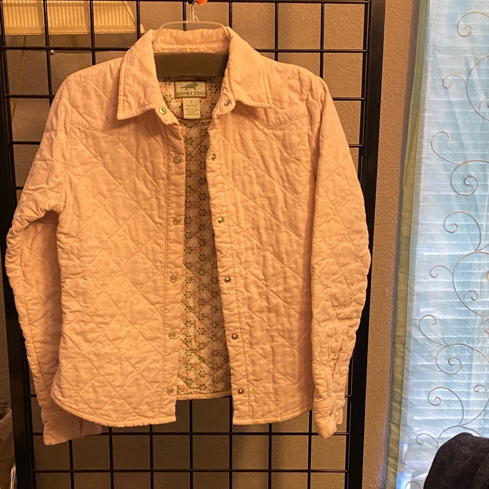 Horny Toad Pink Floral Lined Jacket
